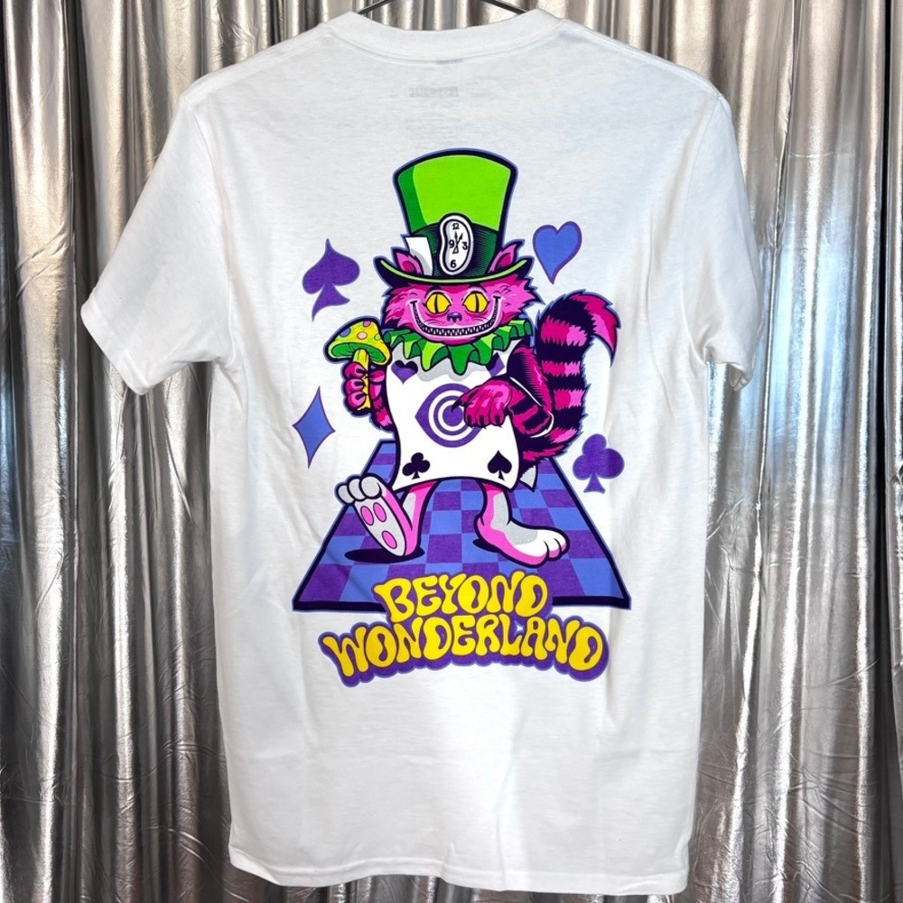 Insomniac Beyond Wonderland Cheshire Cat White Festival Graphic Tee